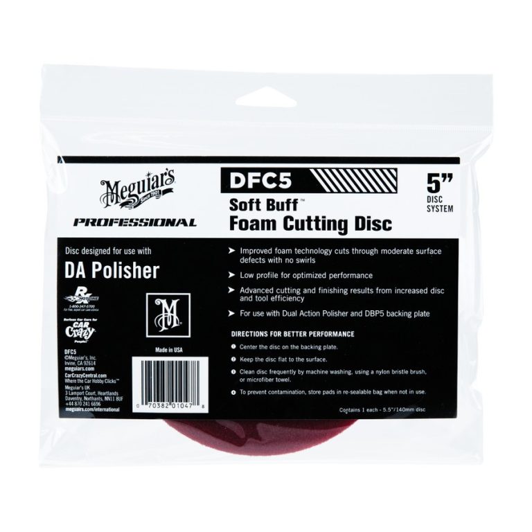 Meguiars DFC5 Soft Buff DA Foam CUTTING Disc 5″ , Pad Poles 5 inch - Coating Mobil Jakarta Barat