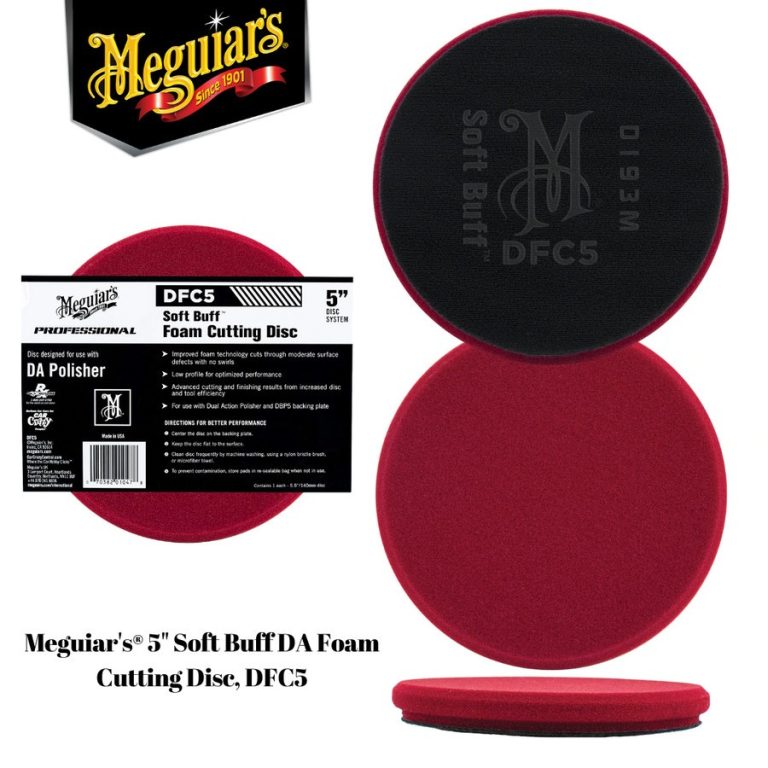 Meguiars DFC5 Soft Buff DA Foam CUTTING Disc 5″ , Pad Poles 5 inch - Coating Mobil Jakarta Barat