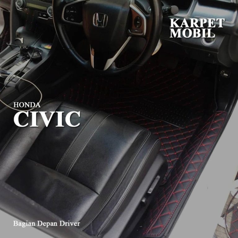 Karpet Mobil Kulit For Honda Civic Th 2016-2020–Karpet Kostum - Coating Mobil Jakarta Barat