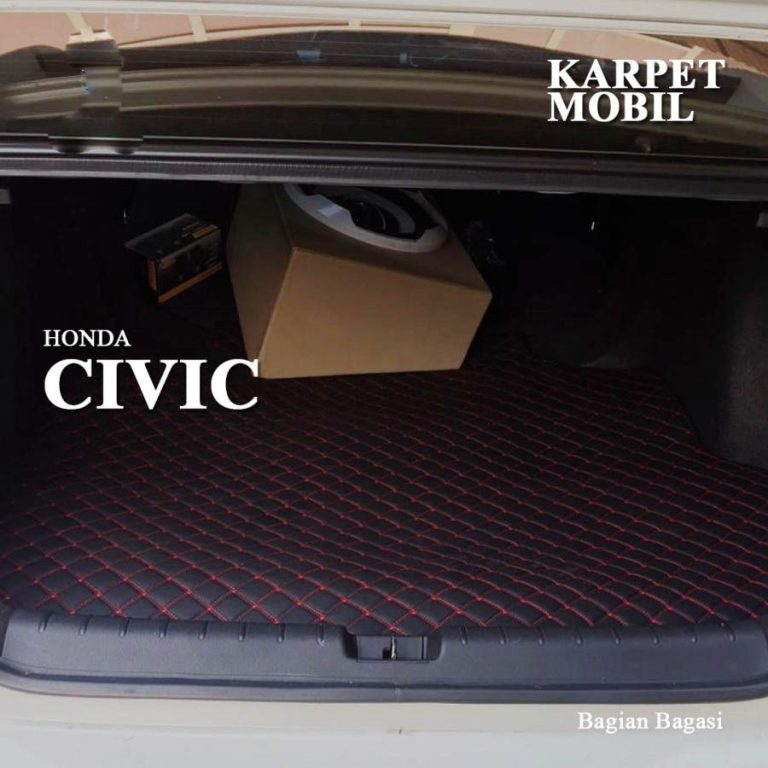 Karpet Mobil Kulit For Honda Civic Th 2016-2020–Karpet Kostum - Coating Mobil Jakarta Barat