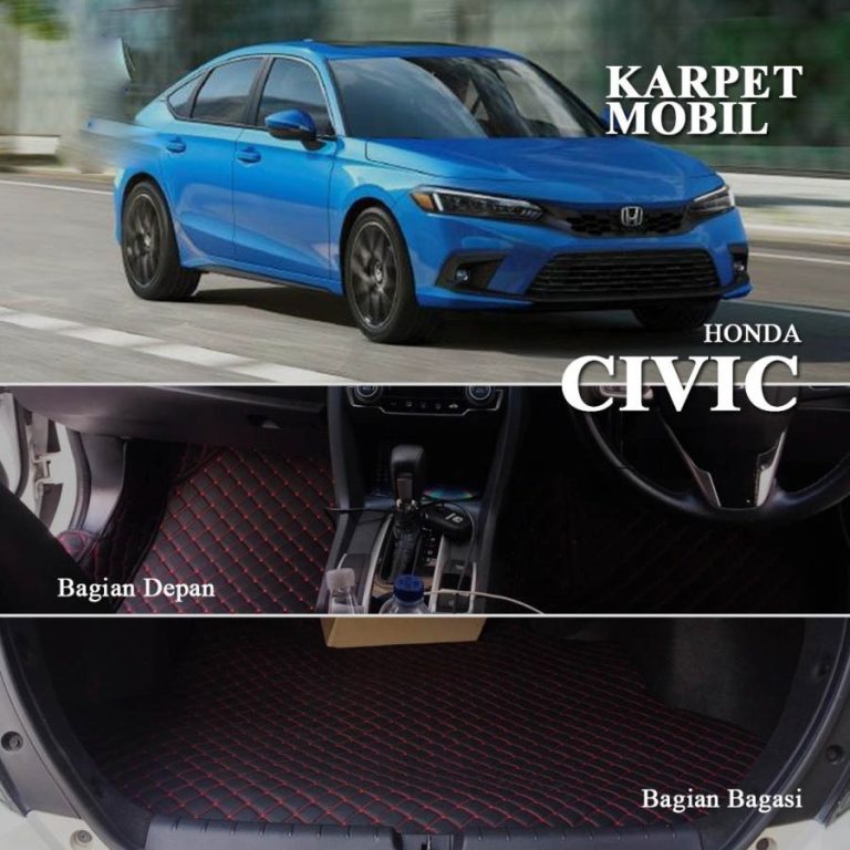Karpet Mobil Kulit For Honda Civic Th 2016-2020–Karpet Kostum - Coating Mobil Jakarta Barat