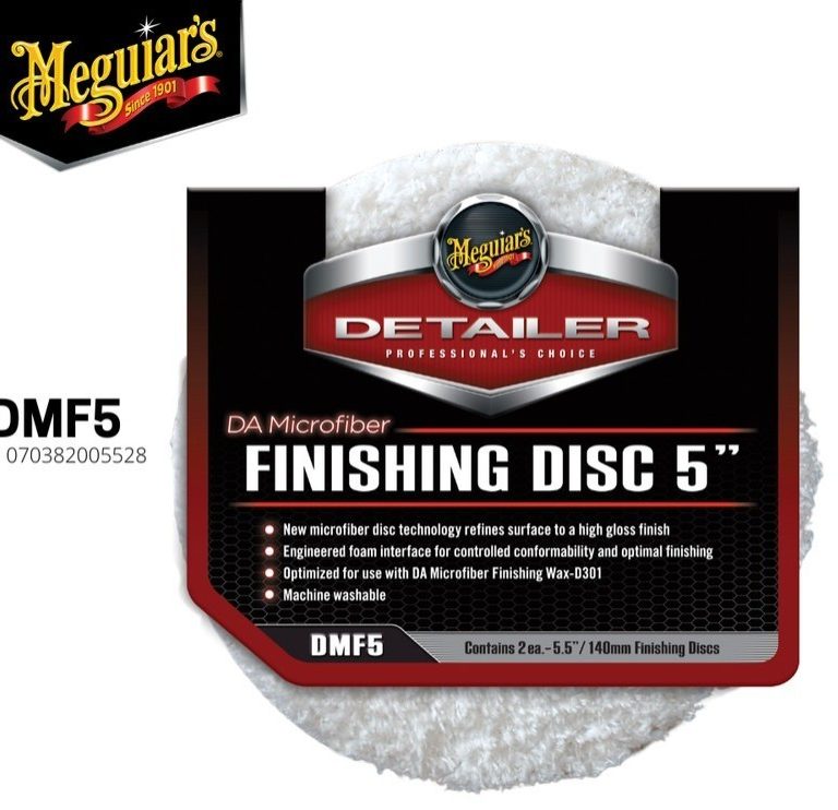 Meguiars DMF5 DA Microfiber Finishing Disc 5″ inch, MF Pad Dual Action - Coating Mobil Jakarta Barat
