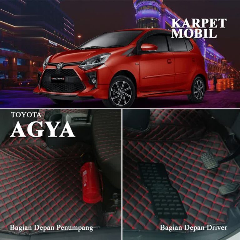 karpet mobil toyota agya 2012-2016 dan 2017-2020 full bagasi - Coating Mobil Jakarta Barat